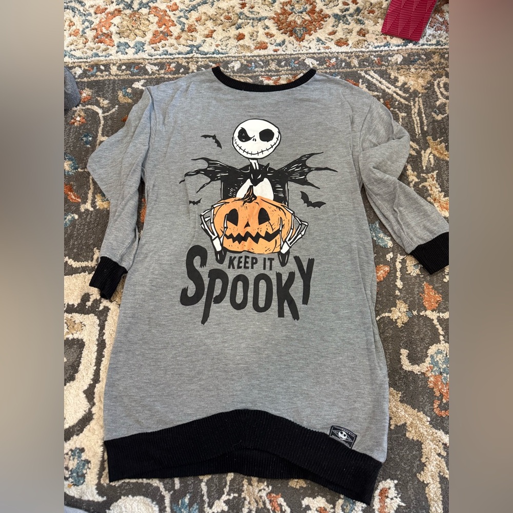 Disney Nightmare Before Christmas Tunic Nightshirt Women’s Size XSHalloween Jack